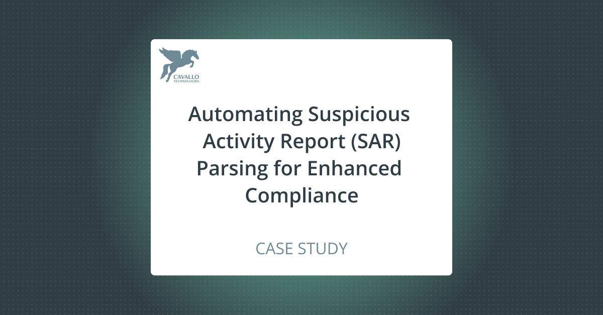 Automating Suspicious Activity Report (SAR) Parsing for Enhanced Compliance