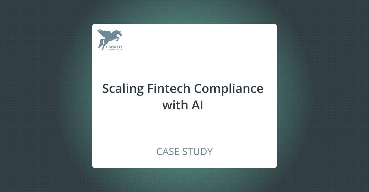 Scaling Fintech Compliance with AI 