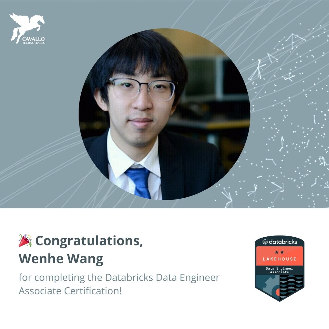 Wenhe Wang has obtained the Data Engineer Associate Certification
