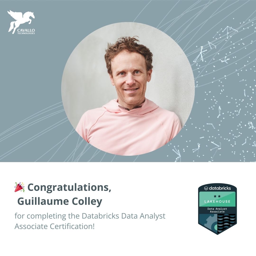 Guillaume Colley certified with Databricks Data Analyst Certification