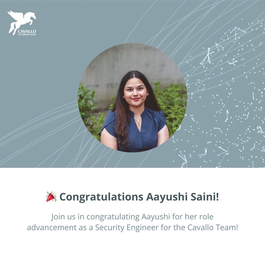 Aayushi Saini has successfully transitioned from an intern to a full-time Security Engineer