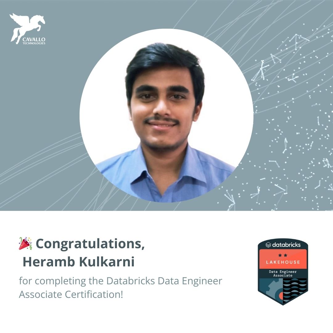 Heramb Kulkarni has achieved the Databricks Data Engineer Associate Certification