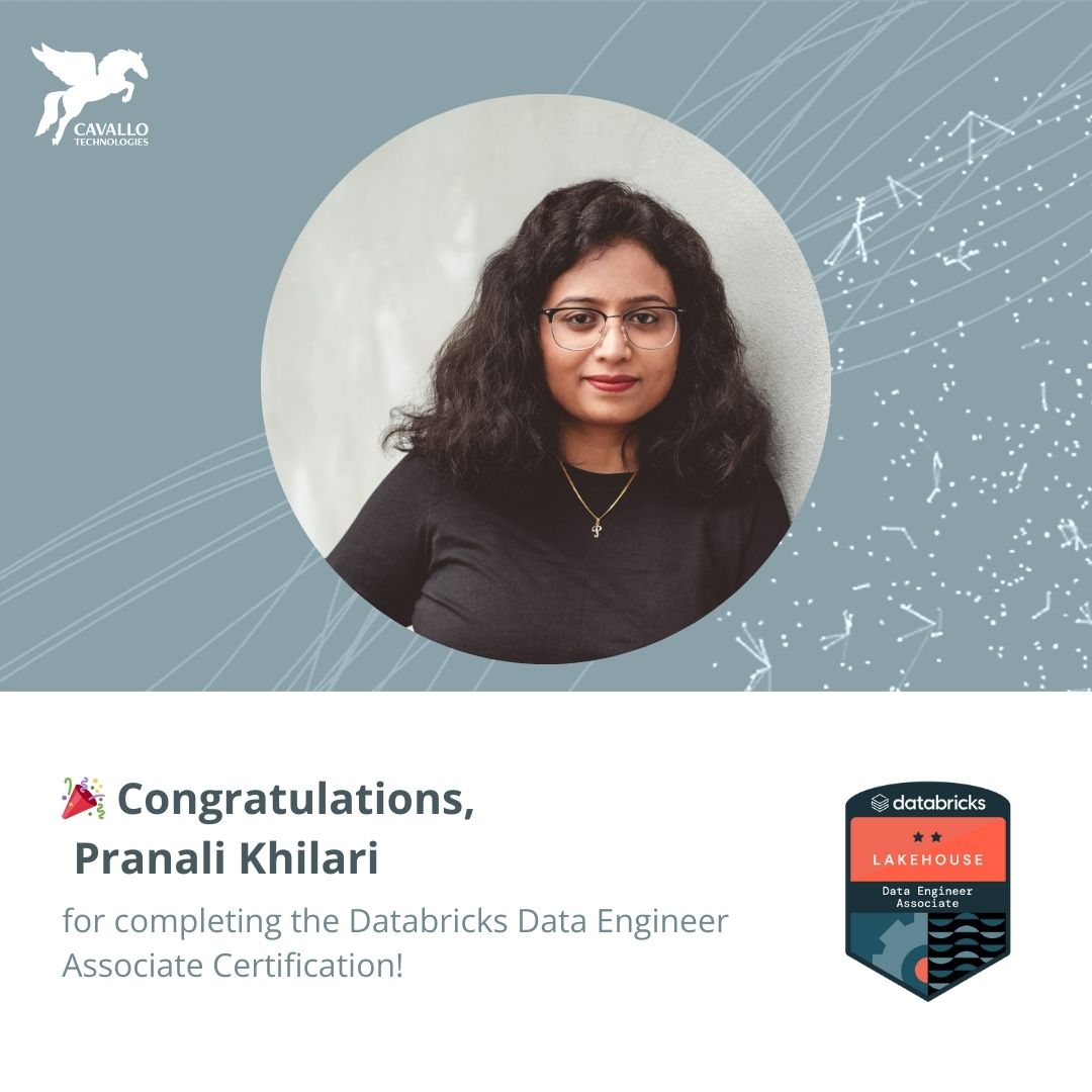 Pranali Khilari has earned the Databricks Data Engineer Associate Certification