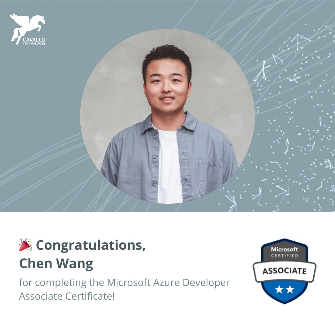 Chen Wang has earned the Microsoft Azure Developer Associate Certification