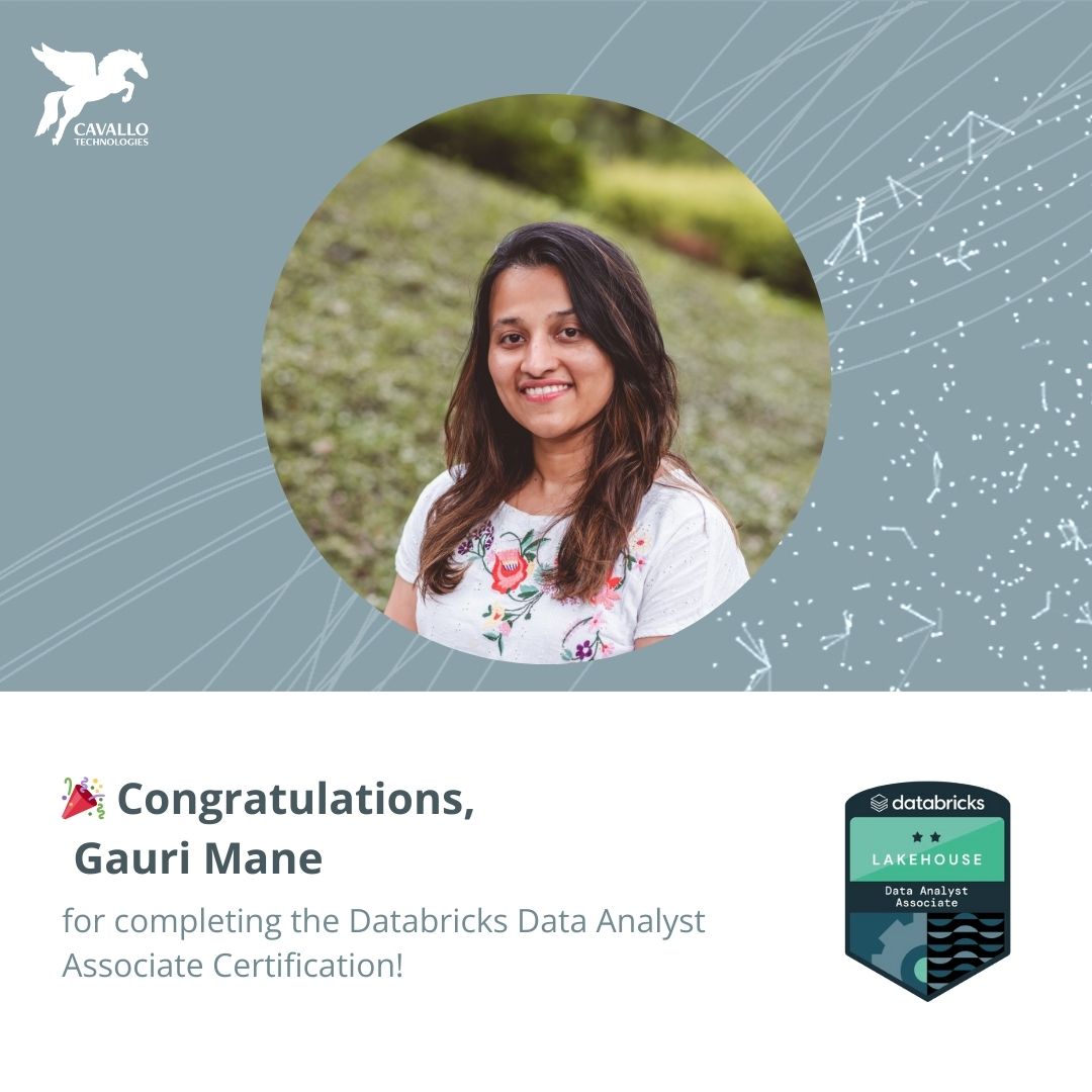 Gauri Mane has earned the Databricks Data Analyst Associate Certification