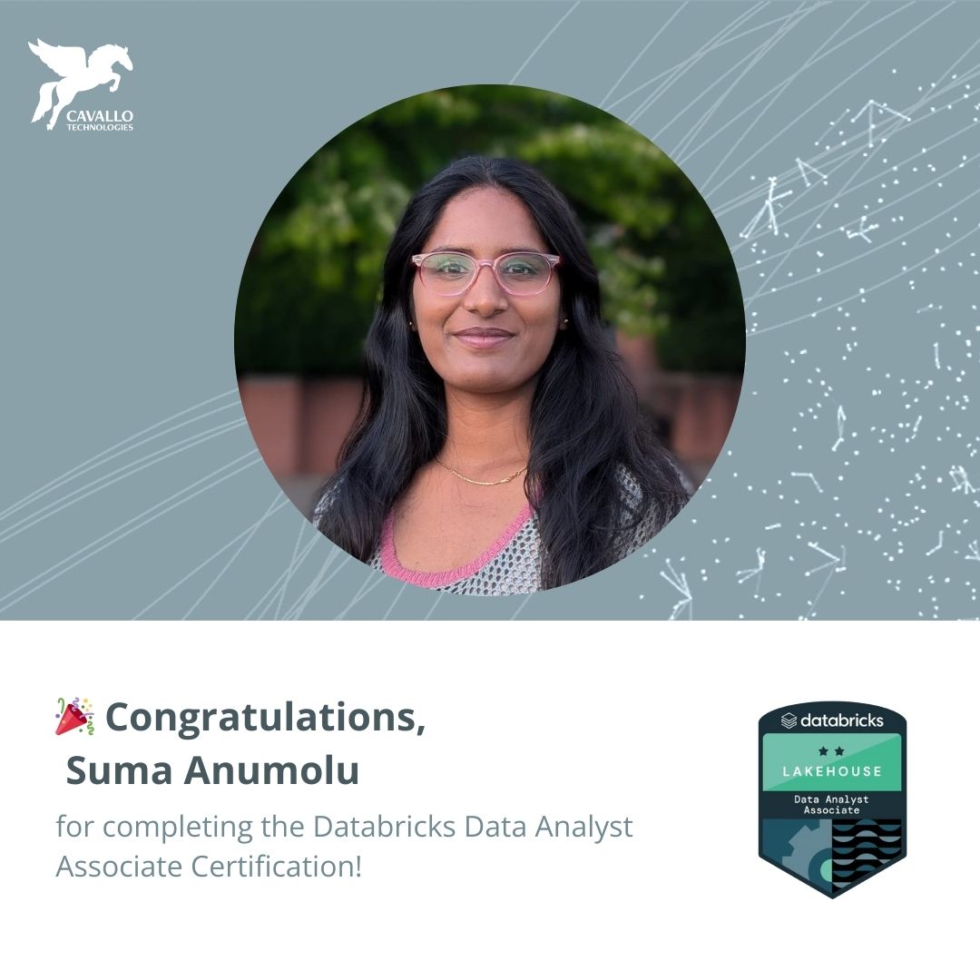 Suma Anumolu has earned the Databricks Data Analyst Associate Certification