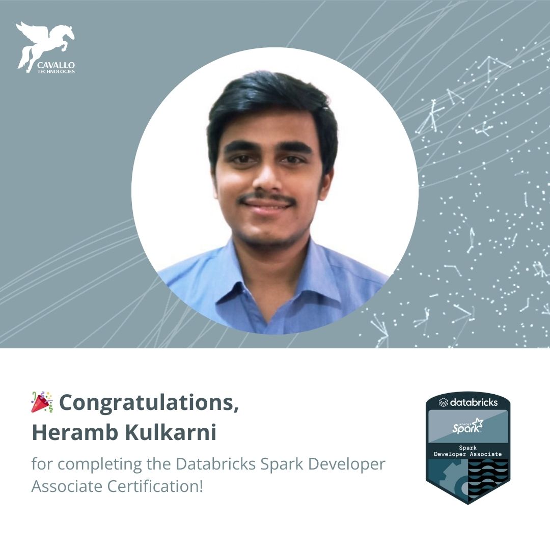 Heramb Kulkarni has achieved the Associate Developer Apache Spark Certification from Databricks