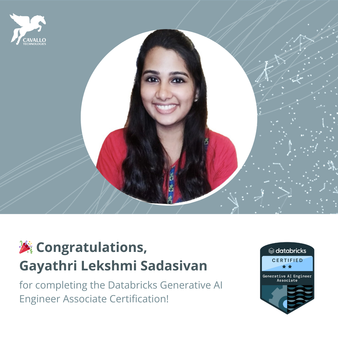 Akshai Srinivasan has earned the Databricks Generative AI Engineer Associate Certification