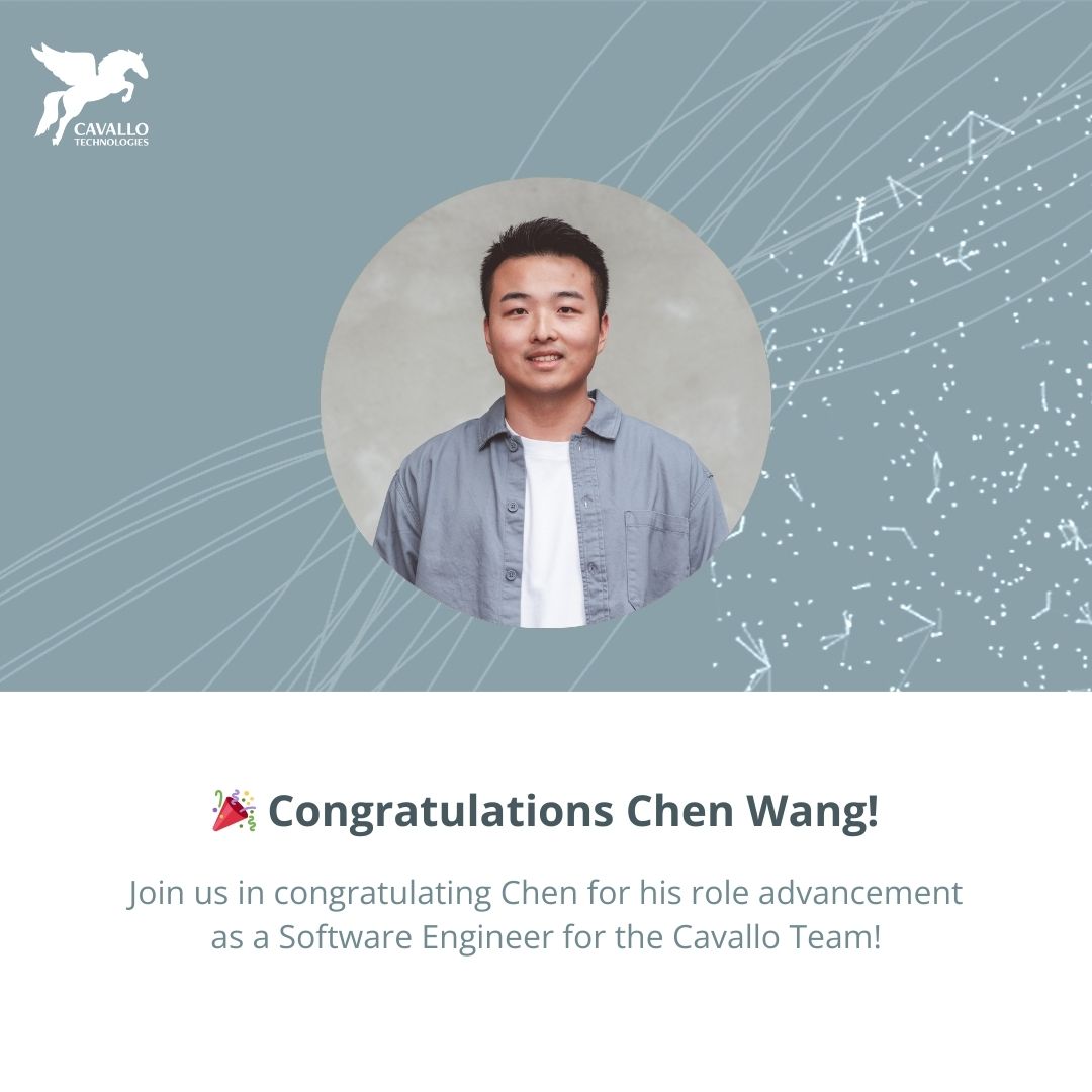 Chen Wang is now a full-time Software Engineer!