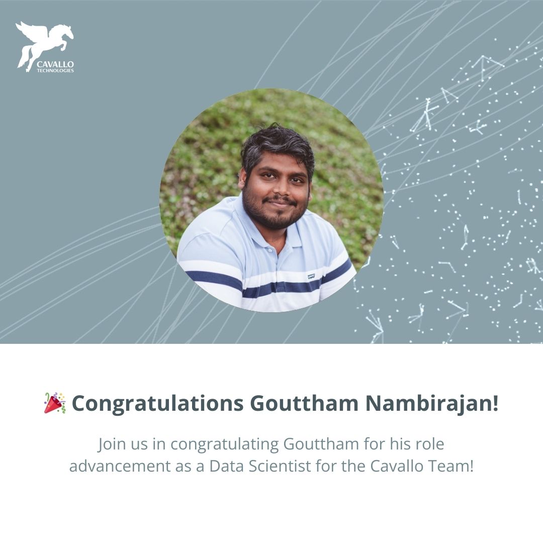 Gouttham Nambirajan is now a full-time Data Scientist!