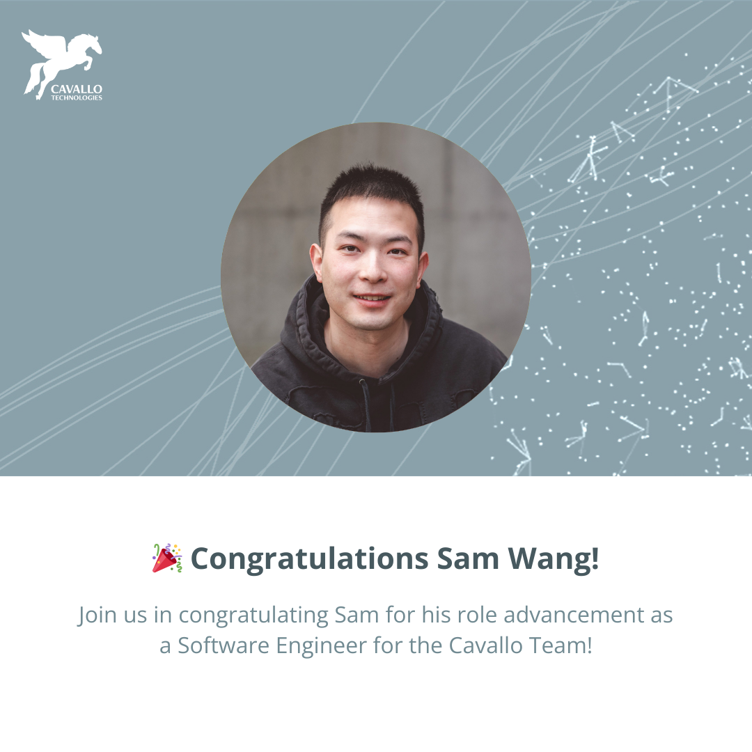 Sam Wang is now a full-time Software Engineer!