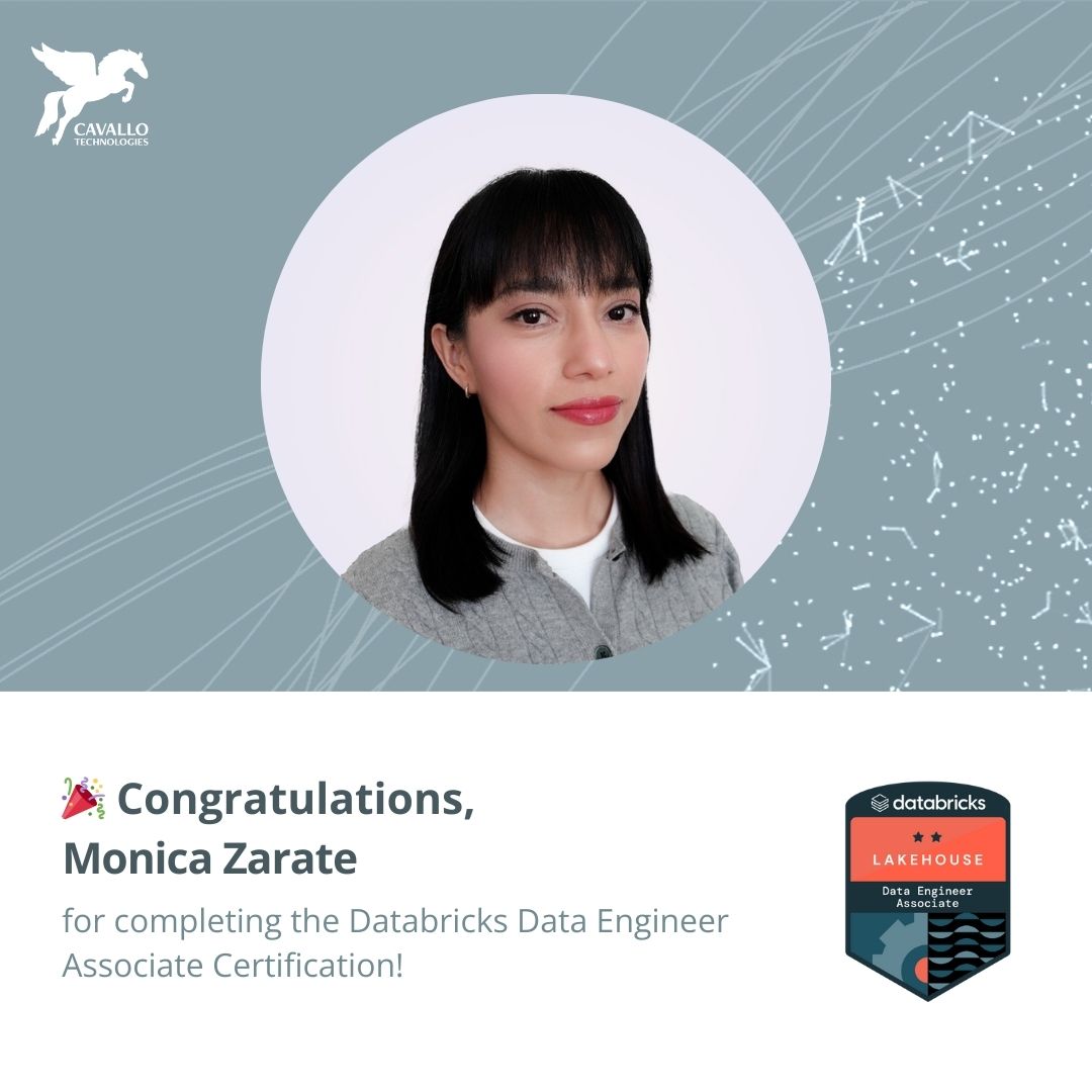 Monica Zarate has achieved the Databricks Data Engineer Associate Certification!