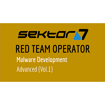 Sektor7 Malware Development Advanced Vol 1