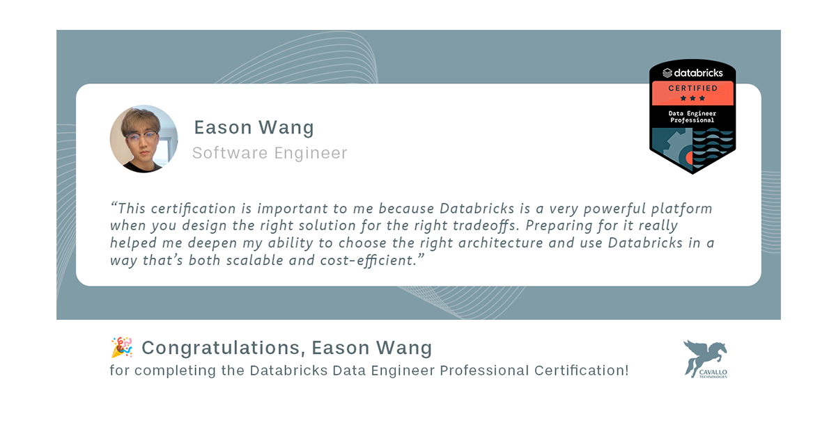 Certified to Engineer Data at Scale