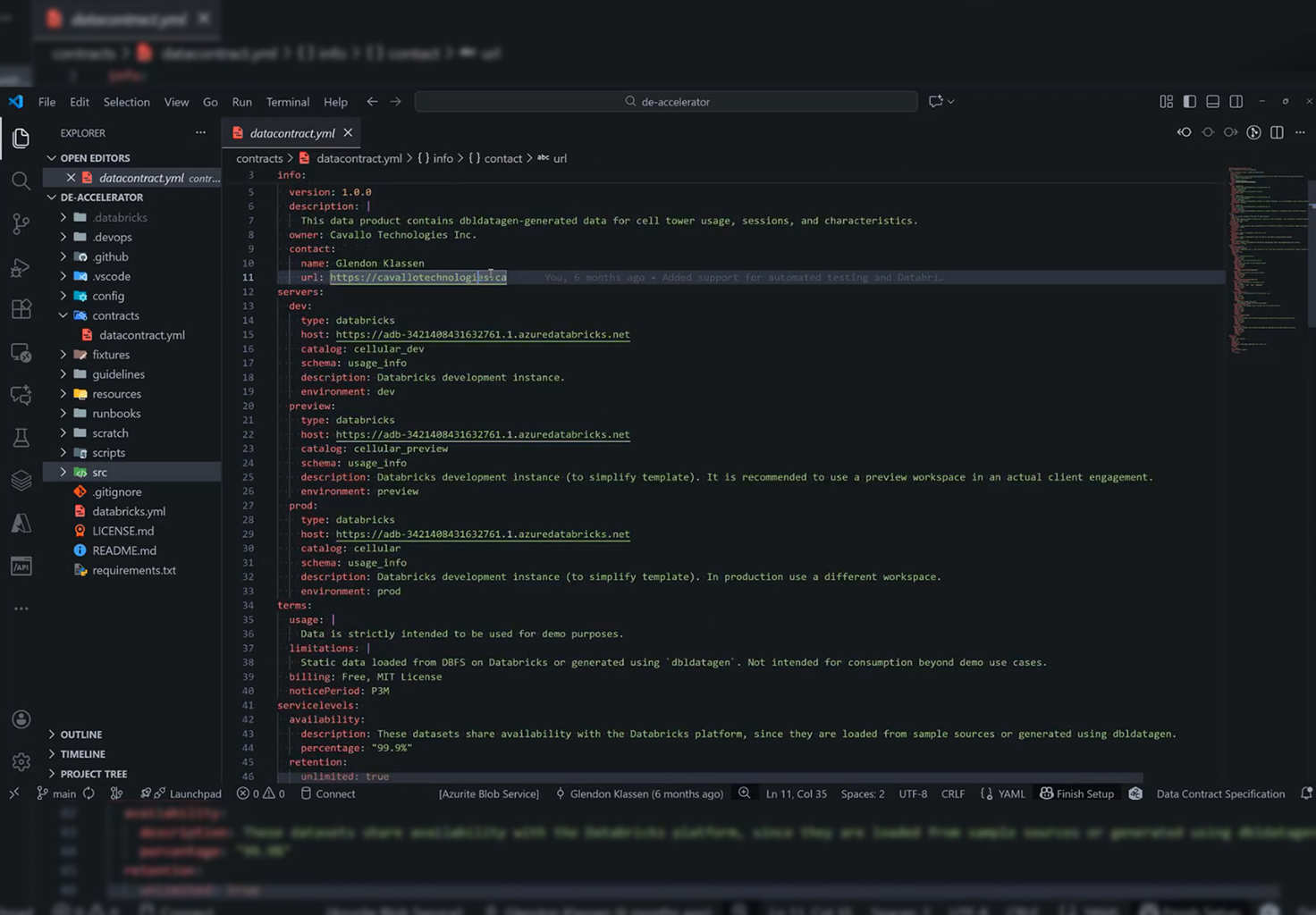 Data Contract Accelerator