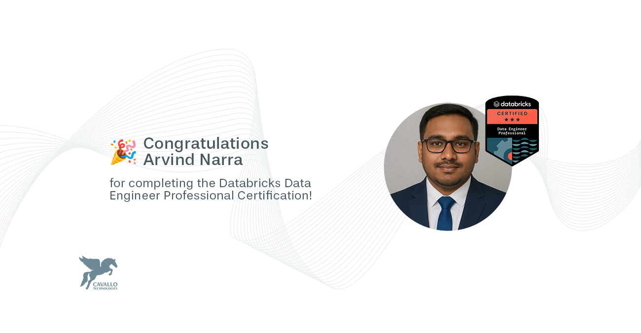 Arvind Earns His Professional Certification