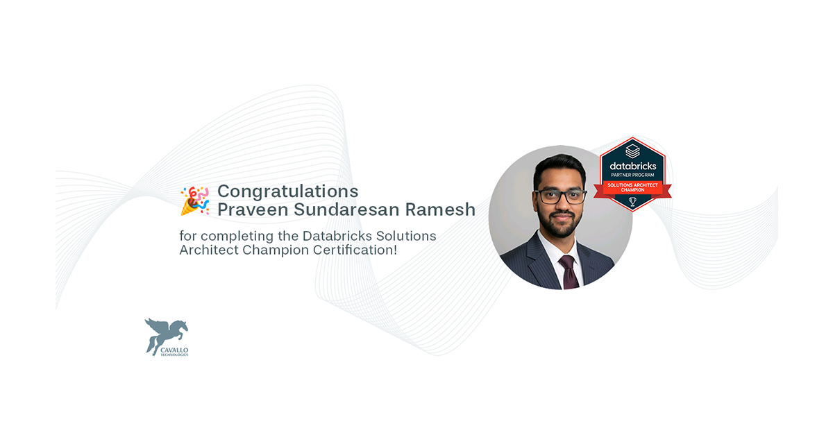 Praveen Earns His Solutions Architect Champion Certification!